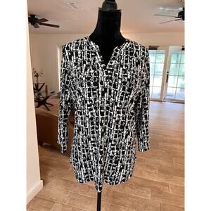 Jones New York Signature blouse size L